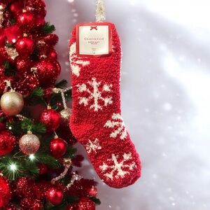New Charter Club Womens Crew Butter
Socks Soft Fuzzy 2 Pr Pk Red White
Snow 9-11